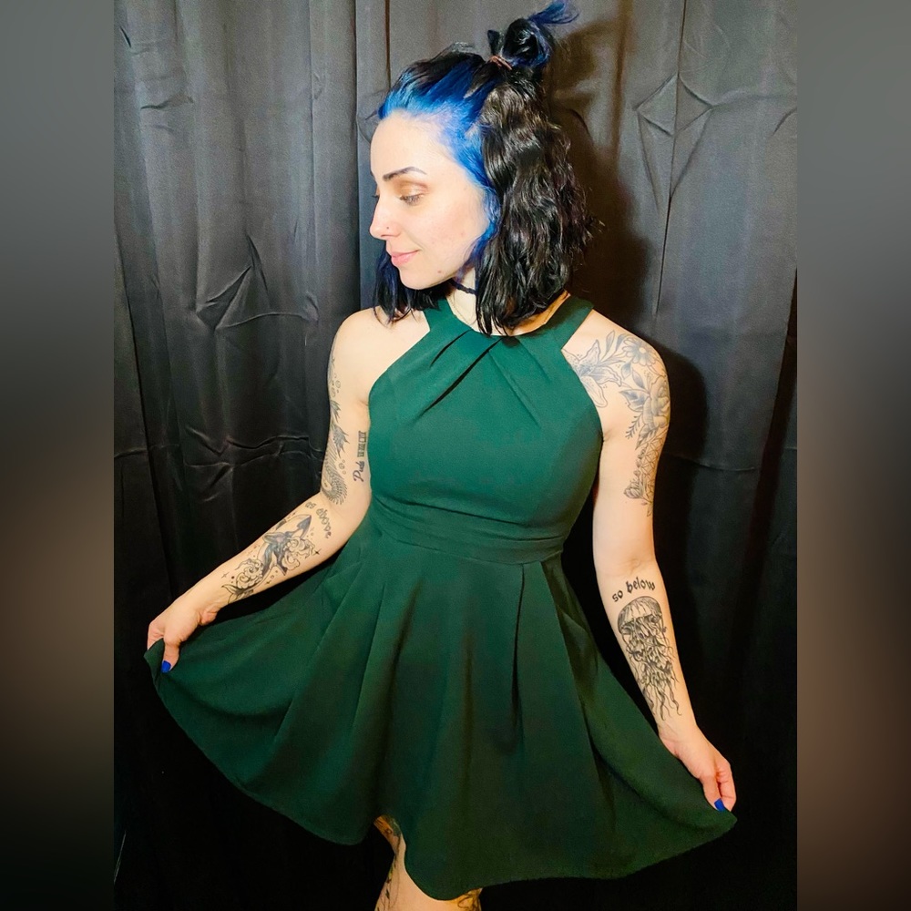 Teal or No Teal 💼 (Emerald / Teal Babydoll Dress)